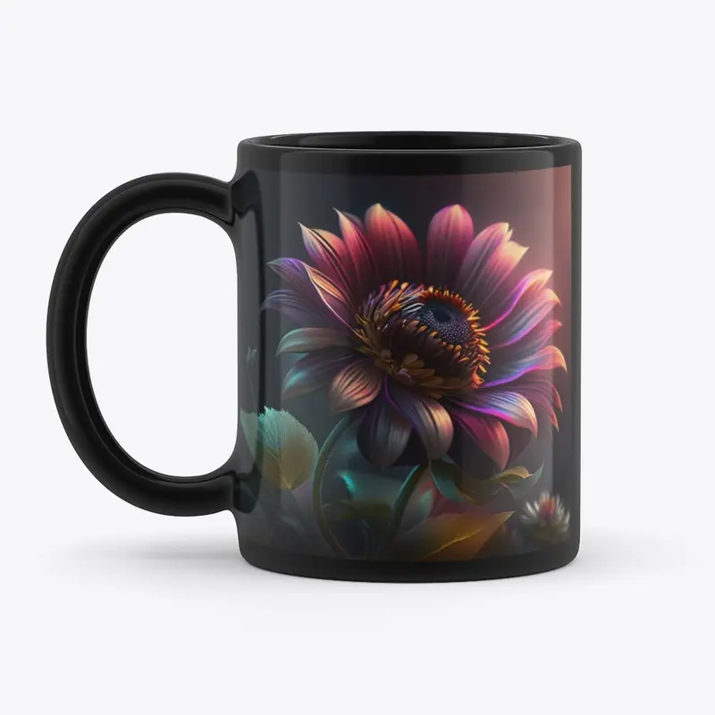 Flower-Printed Mugs